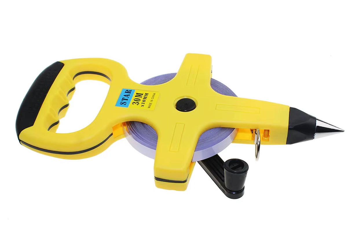30M 100M Retractable Metric Tape Open Reel Long Steel Tape Measure Measuring Ruler Woodworking Tools Household Tools