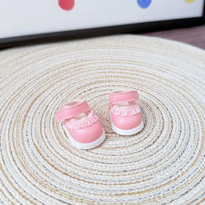 For 15/17Cm 3.0 Big Labubu Sweater Jelly Gauze Skirt Canvas Shoes Set for Ropa Labubu Doll Accessories